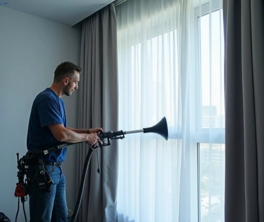 Professional curtain stain removal process equipment Matty Curtain Cleaning kanahooka-nsw